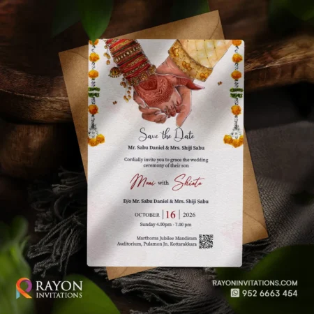 Hindu Wedding Invitation Cards and printing Idukki
