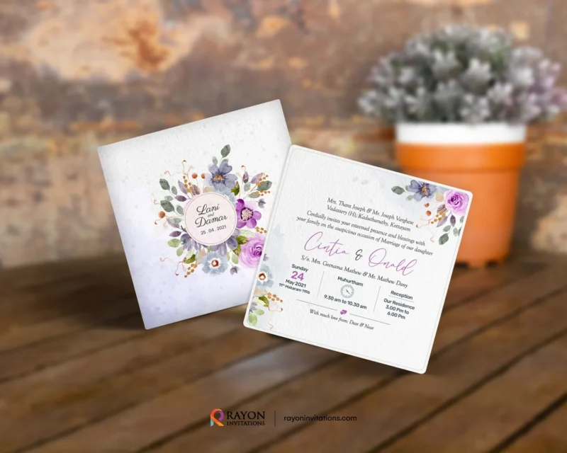 Wedding Invitation Cards Idukki