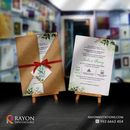 Christian Wedding Invitation Cards online Thrikkakara