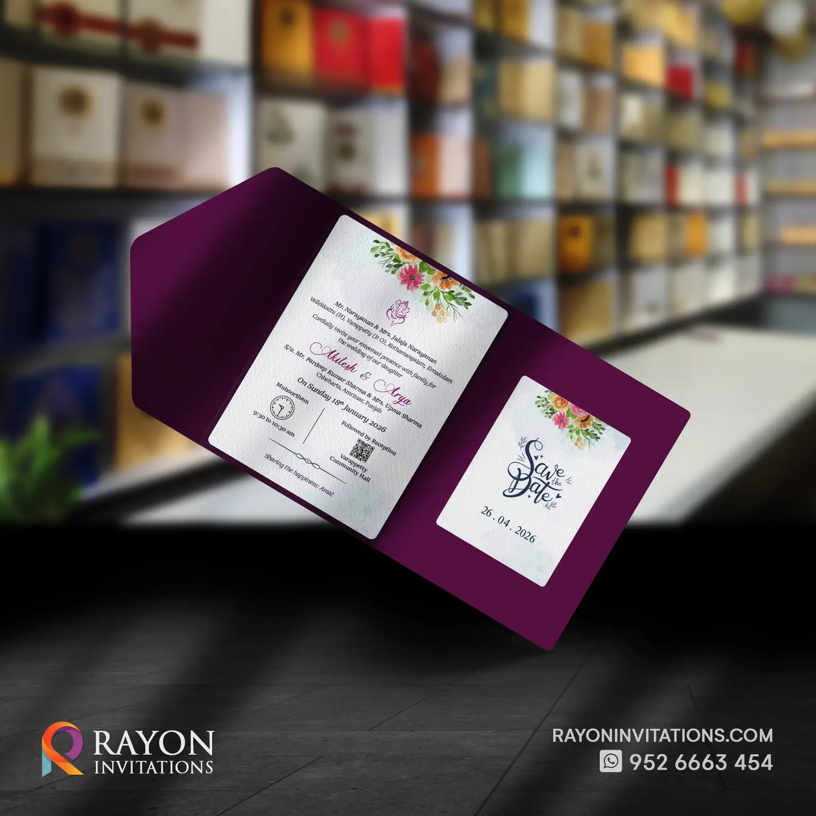 Wedding Invitation Cards Koothattukulam