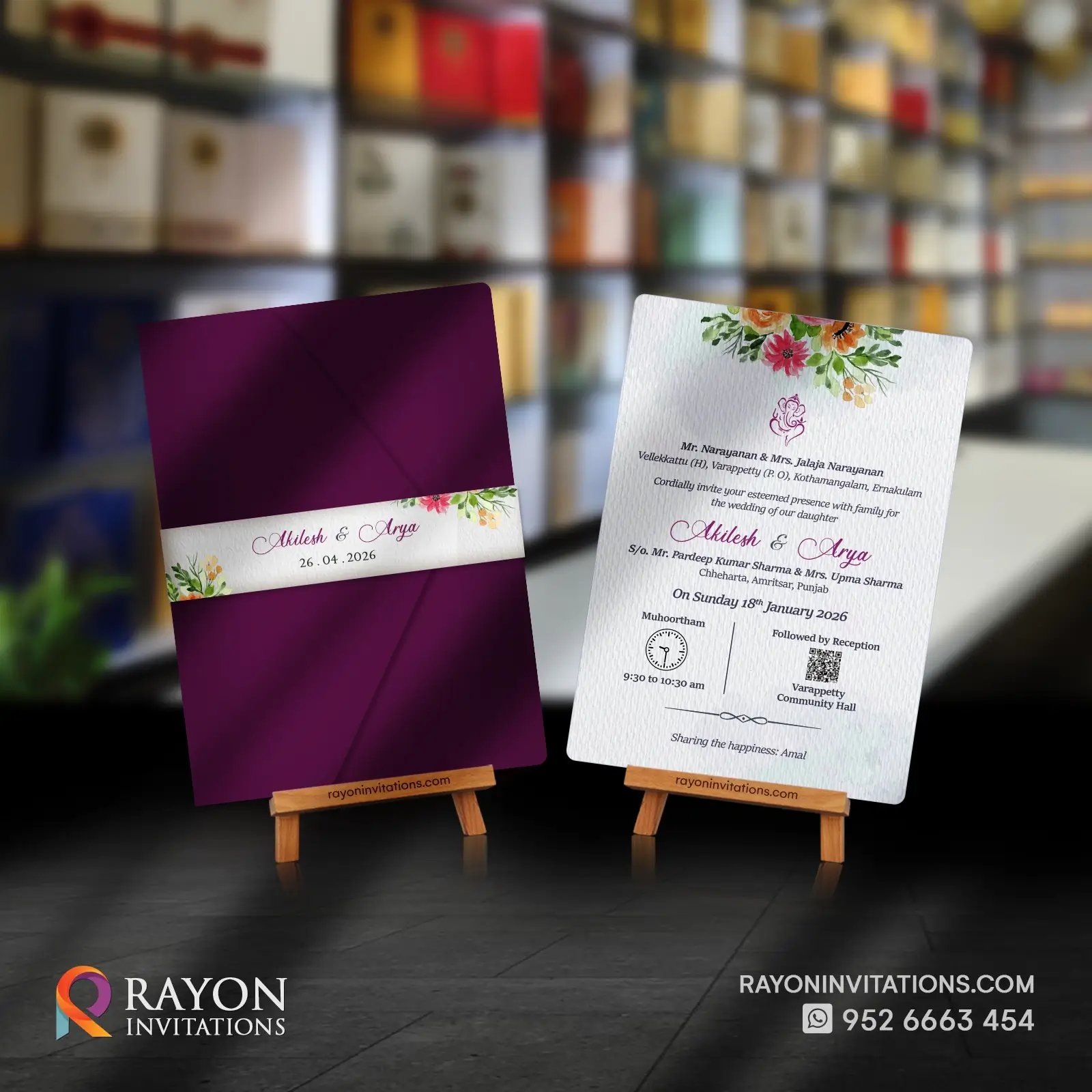 Wedding Invitation Cards Koothattukulam