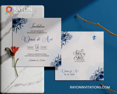 Customised Wedding Cards & Invitation Cards online Parappanangadi