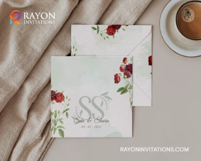 Customized Floral Wedding Invitation Cards Online