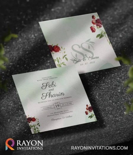 Floral Wedding Invitation Cards Online