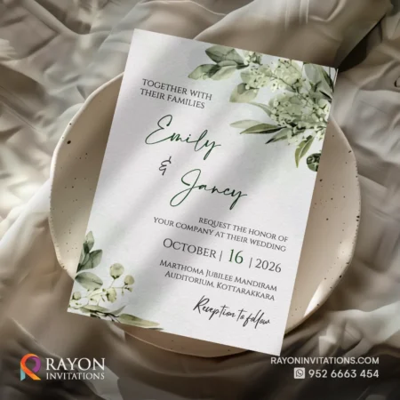 Hindu Wedding Invitation Cards and printing Kattappana