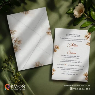 Muslim Wedding Invitation Cards online Koduvally