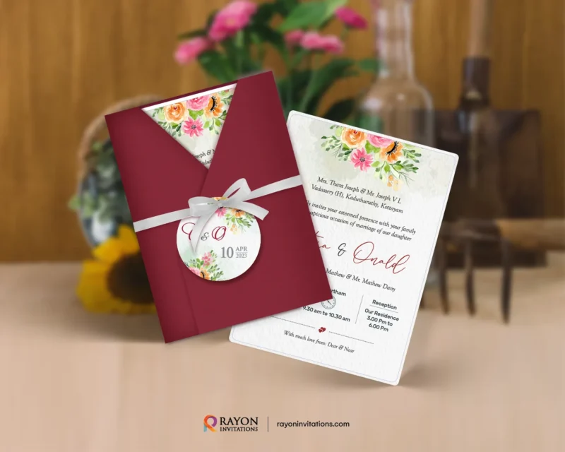 Wedding Cards & Invitation Cards online order Thiruvananthapuram