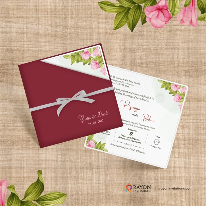 Wedding Invitation Cards Thodupuzha
