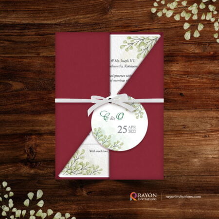 Christian Wedding Invitation Cards online Haripad