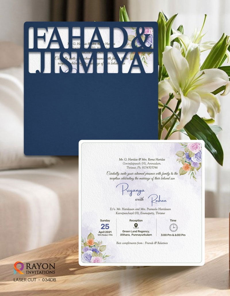 Christian Wedding Invitations in Idukki