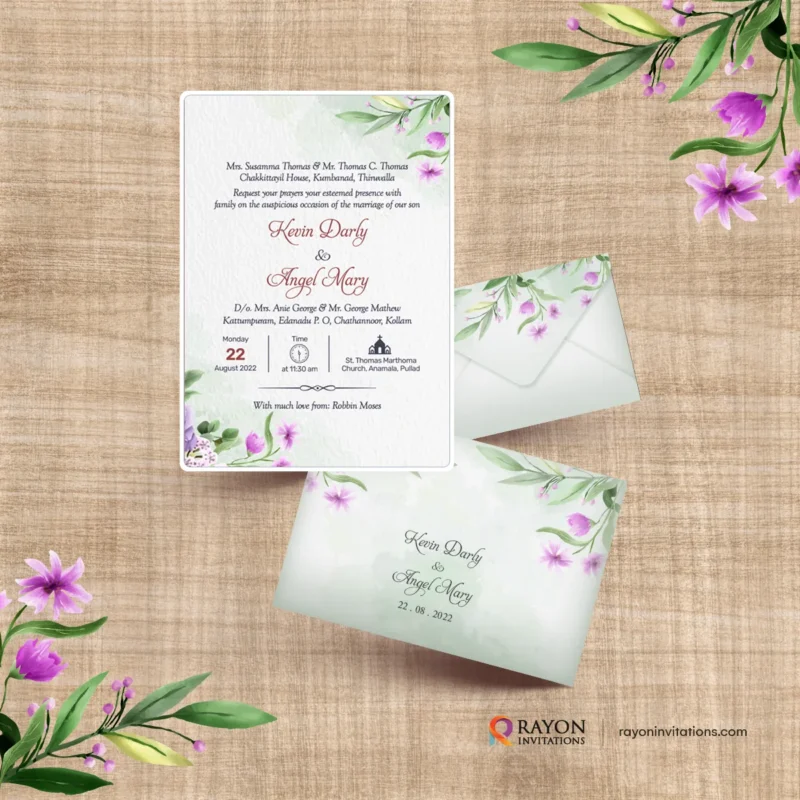 Customized wedding cards in Erode