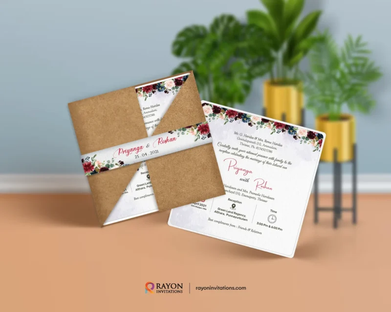 Customised Wedding Cards & Invitation Cards online Alappuzha