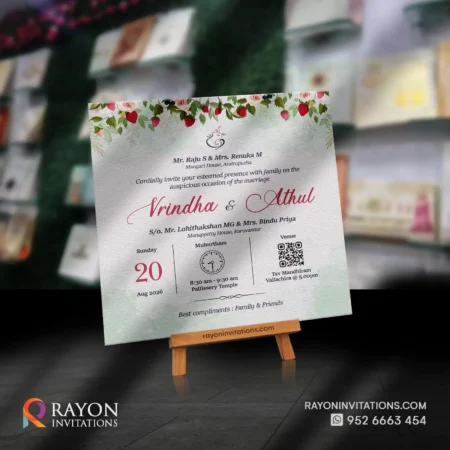 Wedding Cards Thodupuzha 6 Hindu Wedding Invitation Cards and printing Thodupuzha