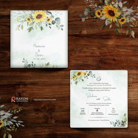 Hindu Wedding Invitation Cards and printing Haripad