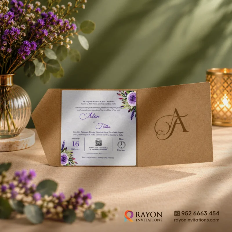 Customised Wedding Cards & Invitation Cards online Punalur