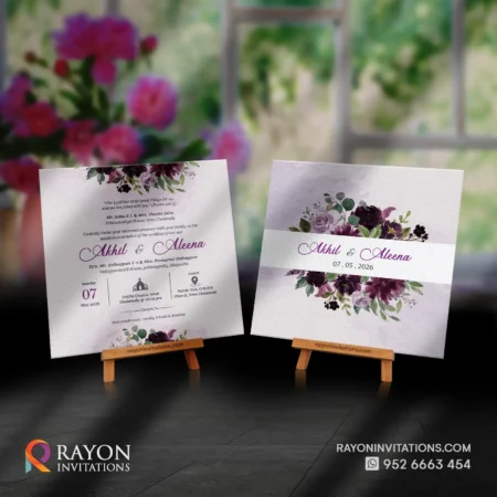 Christian Wedding Invitation Cards online Ernakulam