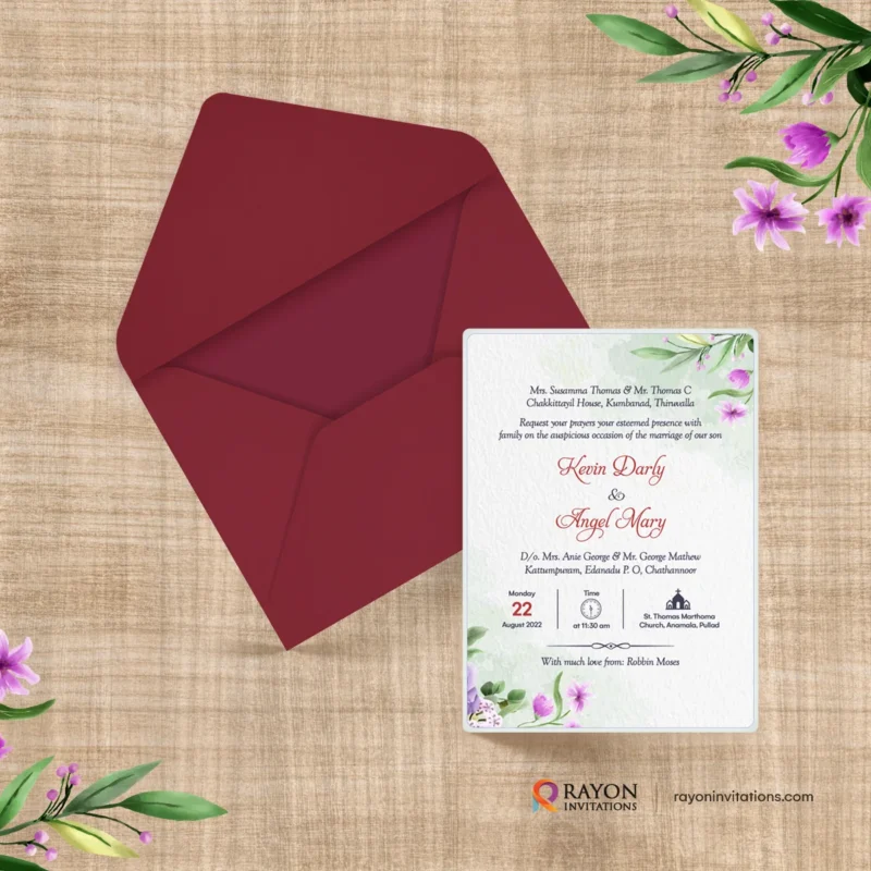 Wedding Cards and printing Cherthala