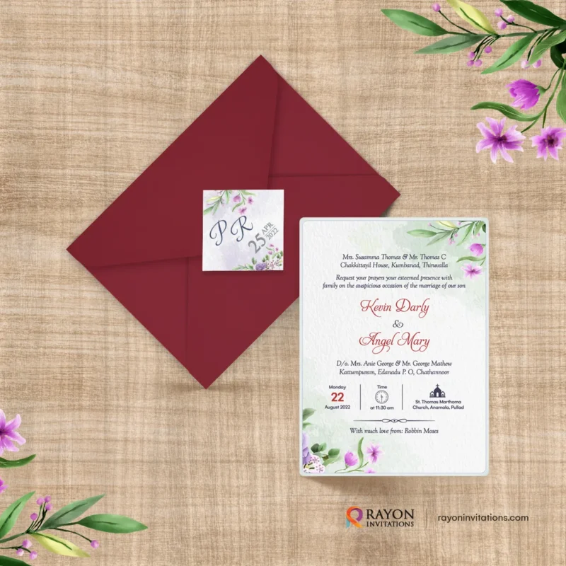 Wedding Cards and printing Cherthala