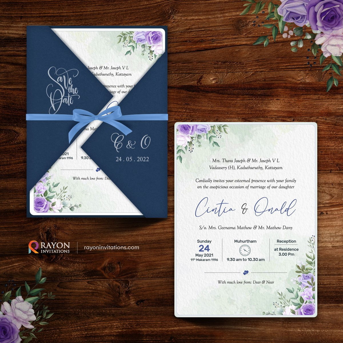 Latest wedding on sale card design