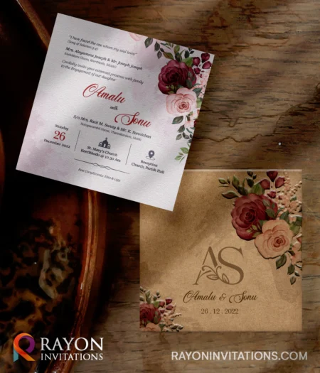 Customised Wedding Cards & Invitation Cards online Kollam