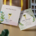 Floral Holy Communion Invitation Cards online