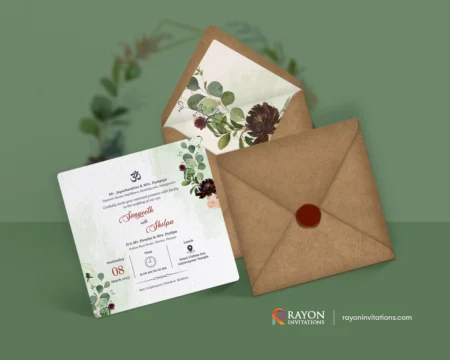 Christian Wedding Invitation Cards online Haripad