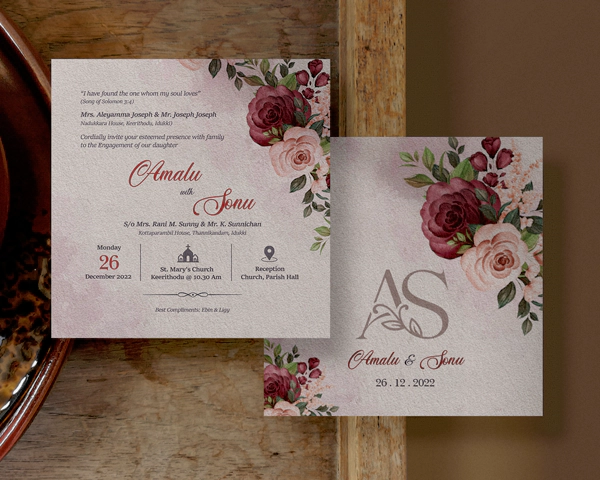 Christian Wedding Invitation Cards