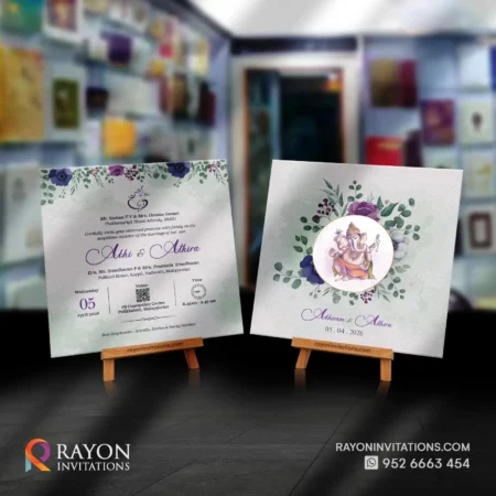 Customised Hindu Wedding Invitation Cards