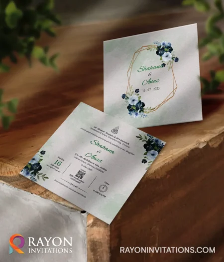 Muslim wedding invitation cards