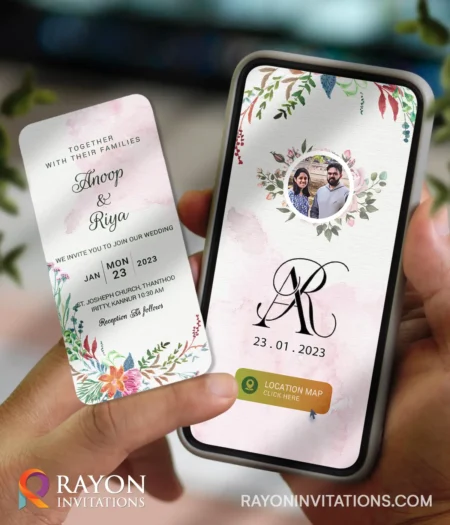 Hindu marriage invitation cards online