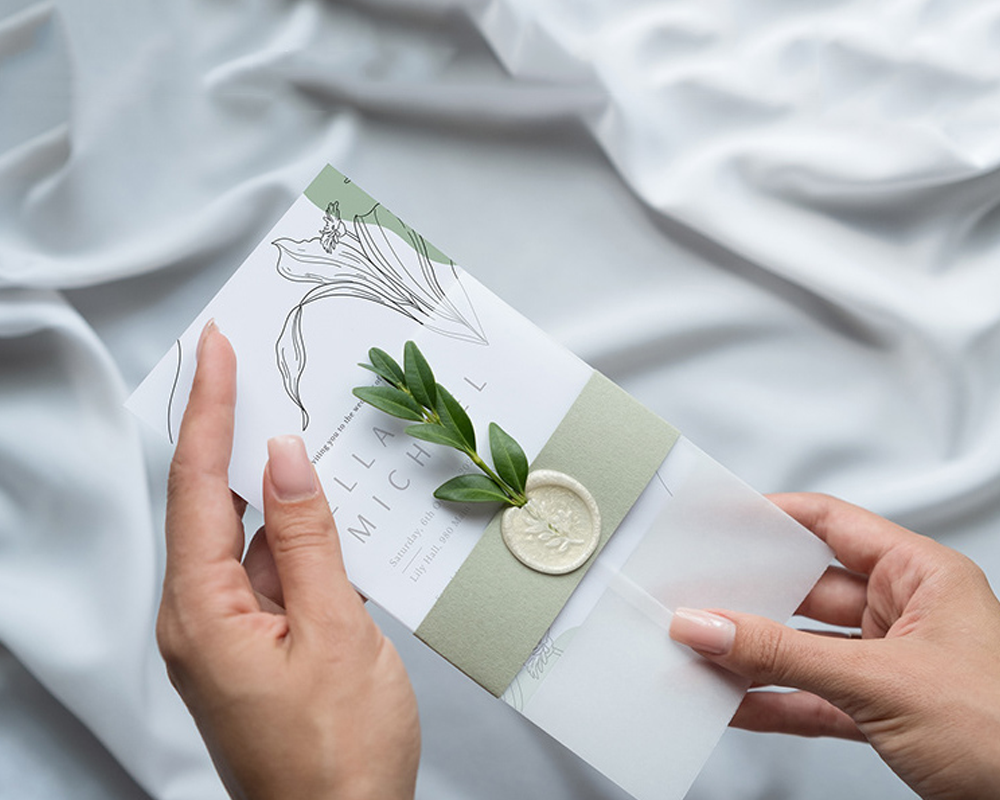 Standard wedding invitation card size in inches