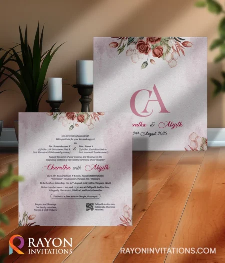 personalised Hindu wedding cards